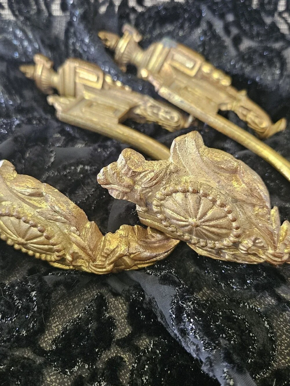 Antique Wall Mounts, Victorian Curtain Rod Hooks